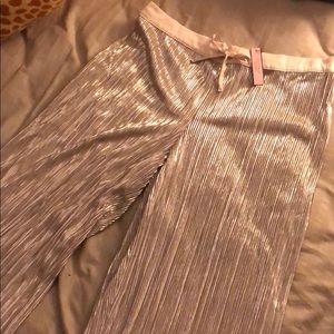 Victoria Secret gold shimmer PJ pants